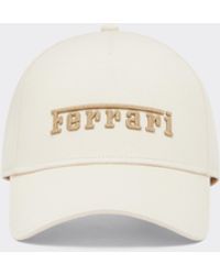 Ferrari - Baseball Cap Con Logo Ricamato - Lyst