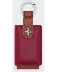 Ferrari - Leather Keyring For Amuleto Key - Lyst
