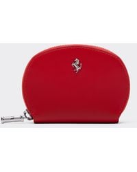Ferrari - Smooth Leather Zip-Up Wallet - Lyst