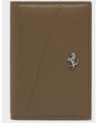Ferrari - Card Holder With Smooth Leather Pocket - Lyst
