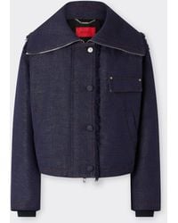 Ferrari - Cotton And Linen Denim Jacket - Lyst