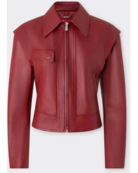 Ferrari - Deer-Effect Nappa Leather Blouson - Lyst