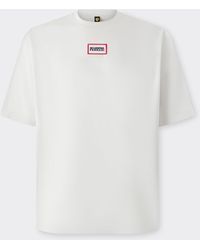 Ferrari - T-Shirt With Scuderia Graphic - Lyst