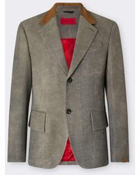 Ferrari - Viscose Cady Blazer With Washed Effect - Lyst