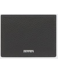 Ferrari - Garnet Leather Card Holder With Printed Logo - Lyst