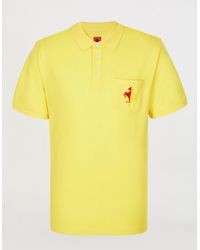 Ferrari 's Supima Cotton Polo Shirt With Prancing Horse - Yellow