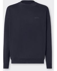 Ferrari - Cotton And Silk Long Sleeve Sweater - Lyst