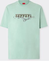 Ferrari - Cotton T-Shirt With Embroidery - Lyst