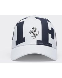 Ferrari - Cotton Twill Baseball Hat With Logo - Lyst