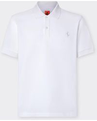 Ferrari - Organic Cotton Piqué Polo Shirt With Prancing Horse - Lyst