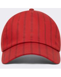 Ferrari - Baseball Cap A Righe Con Logo - Lyst