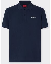Ferrari - Cotton Polo Shirt With Logo - Lyst