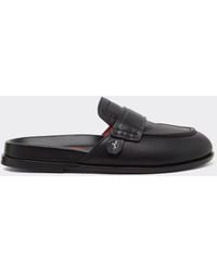 Ferrari - Leather Clog With Prancing Horse - Lyst