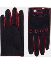 Ferrari - Suede Driving Gloves - Lyst