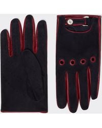 Ferrari - Fahrerhandschuhe Aus Wildleder - Lyst