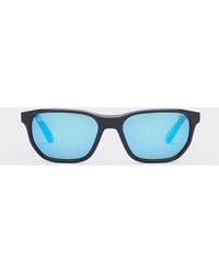 Ferrari - Ray-ban For Scuderia Rb4404m Gray With Polarized Blue Mirrored Green Lenses - Lyst