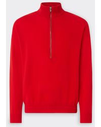 Ferrari - Cashmere Sweater With Zip - Lyst