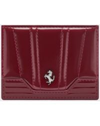 Ferrari - Porte-Cartes Gt En Cuir Brillant - Lyst