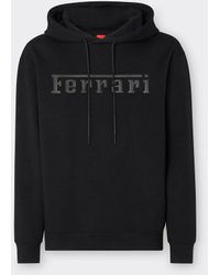 Ferrari - Scuba Knit Sweatshirt With Contrasting Logo - Lyst