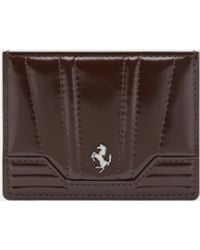 Ferrari - Gt Glossy Leather Card Holder - Lyst