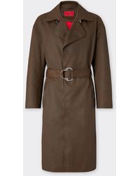 Ferrari - Vintage-Effect Technical Gabardine Trench Coat - Lyst