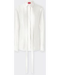 Ferrari - Satin Shirt With Micro-Stripe Pattern - Lyst