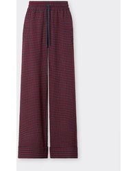 Ferrari - Wool And Viscose Pants With Vichy Pattern - Lyst