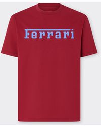 Ferrari - Cotton T-Shirt With Logo - Lyst