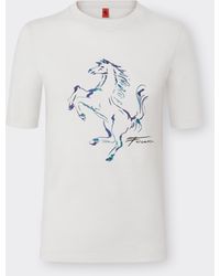 Ferrari - T-Shirt With Prancing Horse Graphic - Lyst