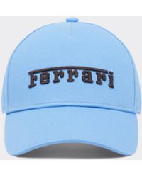 Ferrari - Baseball Cap Con Logo Ricamato - Lyst