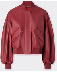 Ferrari - Bomber De Napa Engomada - Lyst