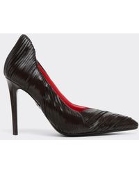 Ferrari - Wet-Glossy Leather Pumps - Lyst