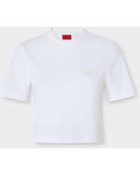 Ferrari - Crop Cotton T-Shirt - Lyst