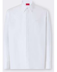Ferrari - Cotton Poplin Shirt With Embroidery - Lyst