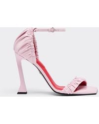 Ferrari - Patent Leather High Heel Sandal With Strap - Lyst