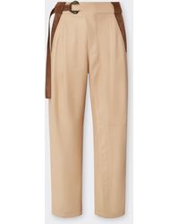 Ferrari - Pantalón De Napa Y Ante - Lyst