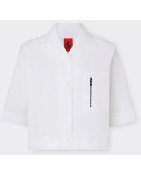 Ferrari - Kurzärmeliges Hemd Aus Baumwolle - Lyst
