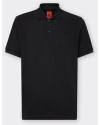 Ferrari - Organic Cotton Piqué Polo Shirt With Prancing Horse - Lyst