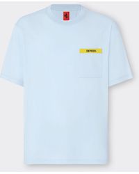 Ferrari - Cotton T-shirt With Contrasting Detail - Lyst