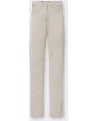 Ferrari - Duchesse Satin Trousers With Buckle - Lyst