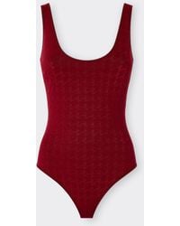 Ferrari - One-Piece Swimsuit With Prancing Horse Motif - Lyst