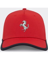 Ferrari - Baseball Cap With Prancing Horse Detail - Lyst