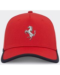 Ferrari - Baseball Hat With Prancing Horse Detail - Lyst
