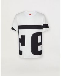 T-shirt en coton biologique avec Cheval cabré FERRARI STORE Vêtements Tops & T-shirts T-shirts Manches courtes 