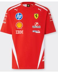Ferrari - Leclerc Replica Drivers Authentic 2026 Puma For Scuderia Hp T-Shirt - Lyst