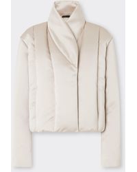 Ferrari - Padded Duchesse Satin Blouson - Lyst