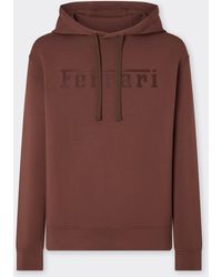 Ferrari - Felpa Con Cappuccio - Lyst