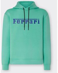 Ferrari - Sweat-shirt En Maille Scuba Avec Logo Contrastant - Lyst
