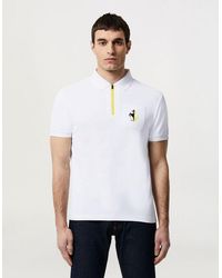 Ferrari - Zip-up Polo Made Of Recycled Pique Technical Fabric - Lyst
