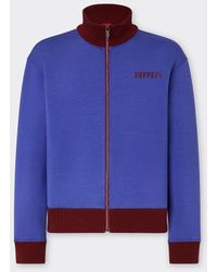 Ferrari - Scuba Fabric Sweatshirt With Zipper And Logo - Lyst